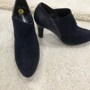 Navy suede Aquatalia shoes